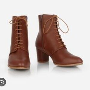 Size 10 Poppy Barley Brown Leather Ankle Boots